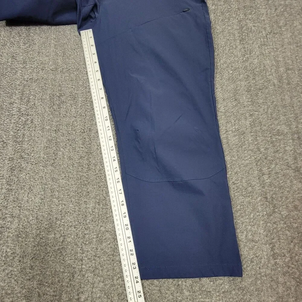 Ozark Trail Hiking Pant Men 38x24 Blue Straight Leg Nylon Blend Articulated Knee
